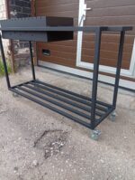Premium klases mangals uz riteņiem – Tavai labākajai cepšanas sezonai!(4mm ogļu kaste) - Image 2